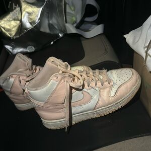 Pink Nike High Top Dunks